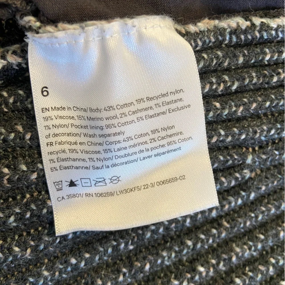 Womens Lululemon Cotton-Cashmere Blend Sweater Wrap size 6